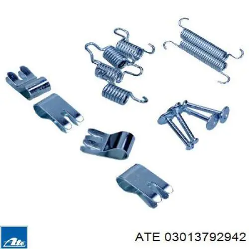 Compre 03013792942 ATE Kit de montagem das sapatas traseiras de tambor