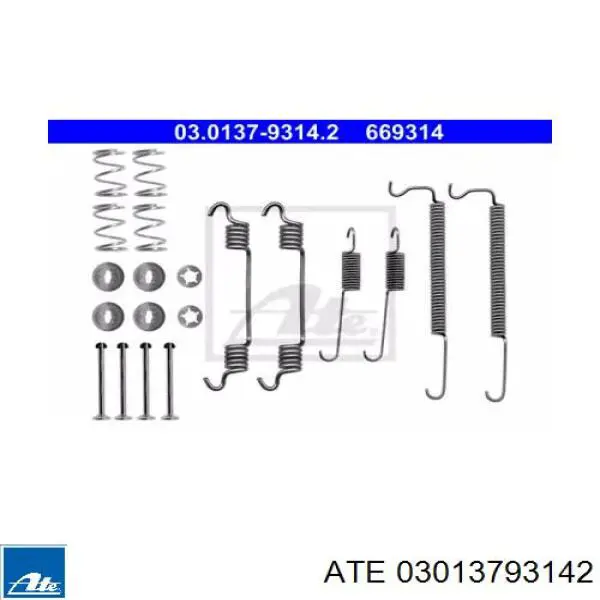 Kit de montagem das sapatas traseiras de tambor para Chevrolet Spark (Matiz)  M300