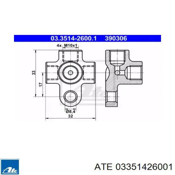 União em T de tubos de freio Mercedes A0004285024 preço, a partir de 36,20 USD