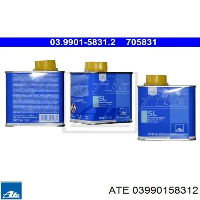 Compre 03990158312 ATE Fluido de freio