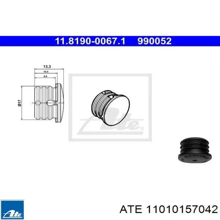 Compre 11010157042 ATE Kit de reparação de suporte do freio dianteiro