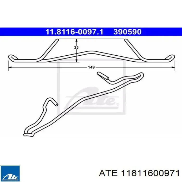 Fechadura de mola de suporte ATE 11811600971 preço, a partir de 4,58 USD