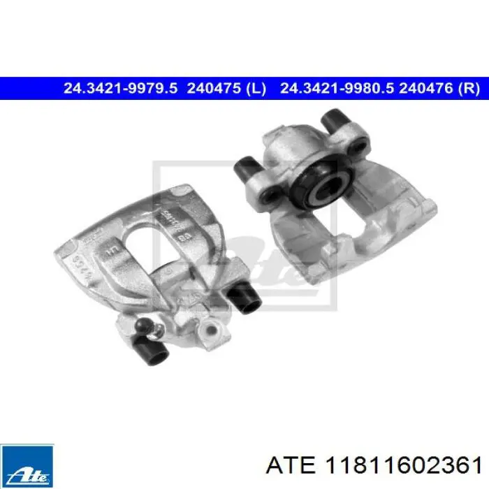 Compre 11811602361 ATE Kit de molas de fixação de sapatas de disco traseiras