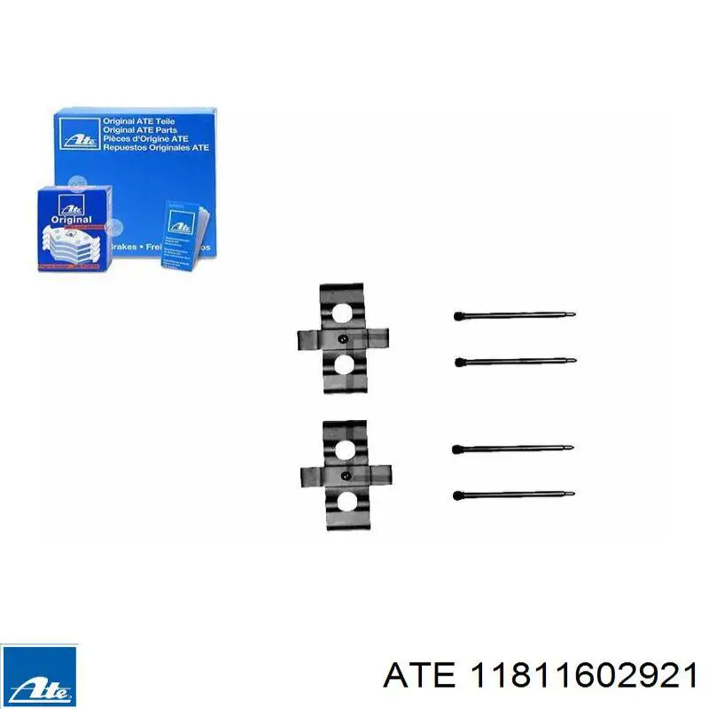 Compre 11811602921 ATE Kit de molas de fixação de sapatas de disco dianteiras