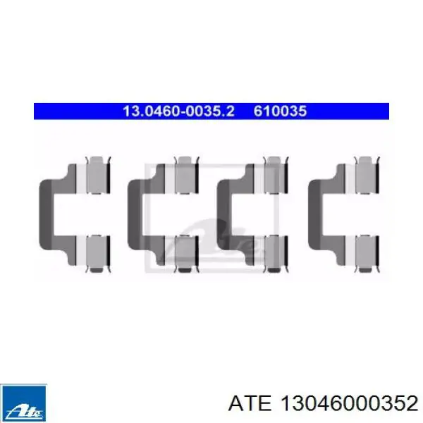 Kit de molas de fixação de sapatas de disco traseiras ATE 13046000352 preço, a partir de 9,17 USD