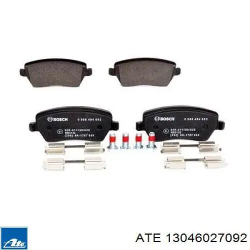 Sapatas do freio dianteiras de disco ATE 13046027092 preço, a partir de 26,28 USD