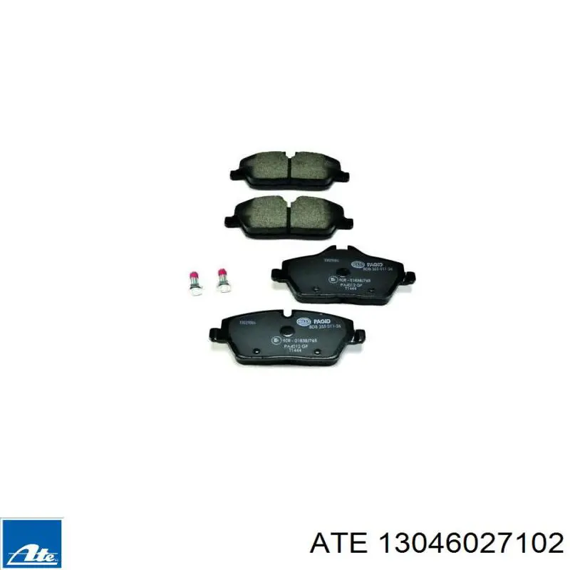 Compre 13046027102 ATE Sapatas do freio dianteiras de disco