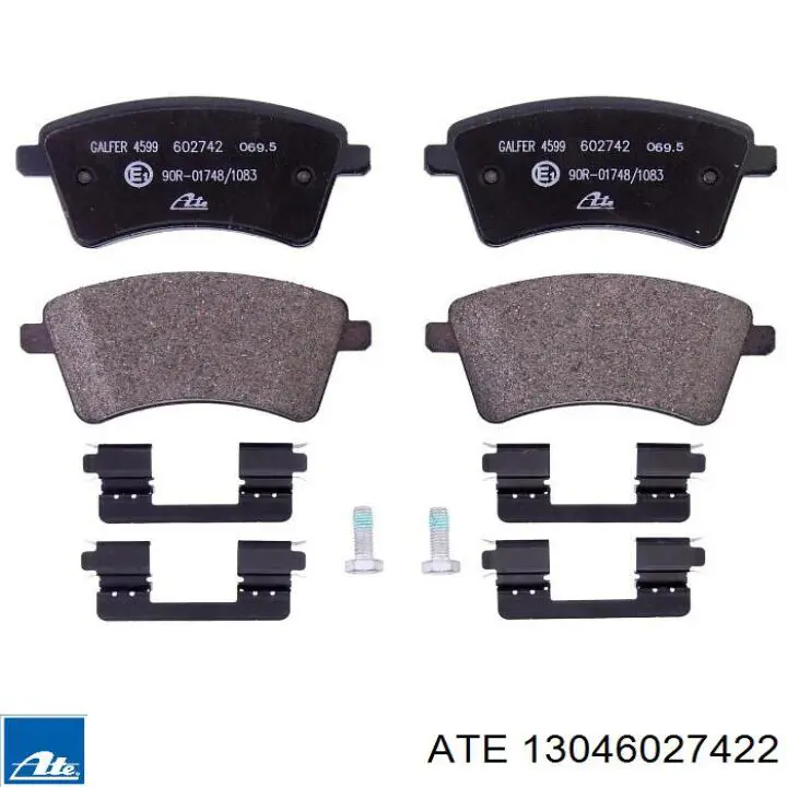 Sapatas do freio dianteiras de disco FD7450A Necto