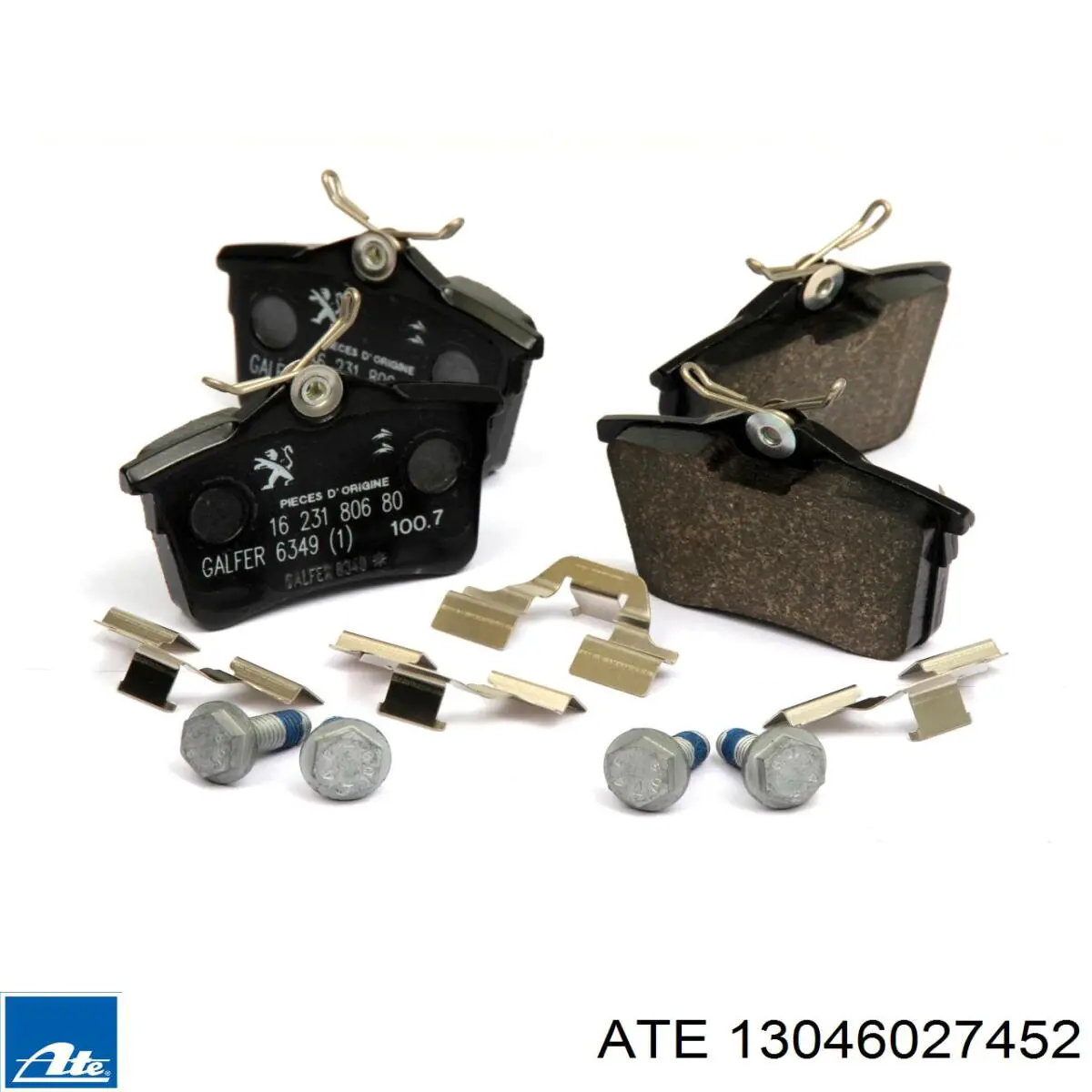 Compre 13046027452 ATE Sapatas do freio traseiras de disco