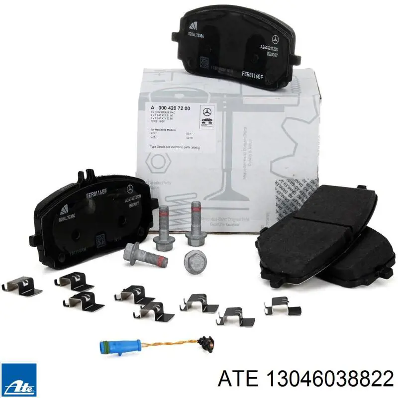 Compre A0004209902 Mercedes Sapatas do freio dianteiras de disco