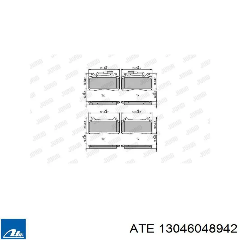 Sapatas do freio dianteiras de disco Fiat/Alfa/Lancia 77367733