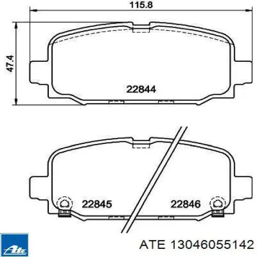 Sapatas do freio traseiras de disco Wagner ZD2081 preço, a partir de 43,11 USD
