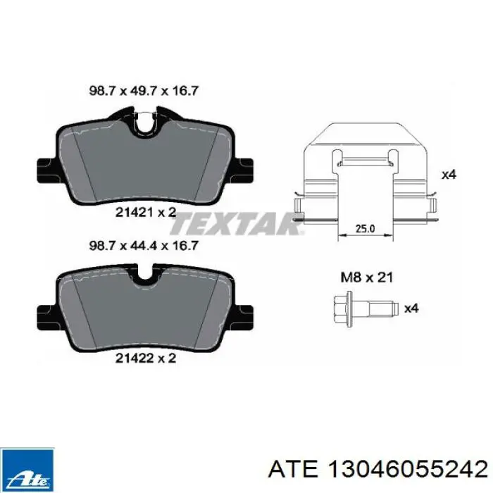 Sapatas do freio traseiras de disco Brembo P06113 preço, a partir de 22,13 USD