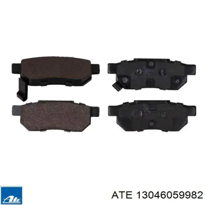 Compre 13046059982 ATE Sapatas do freio traseiras de disco