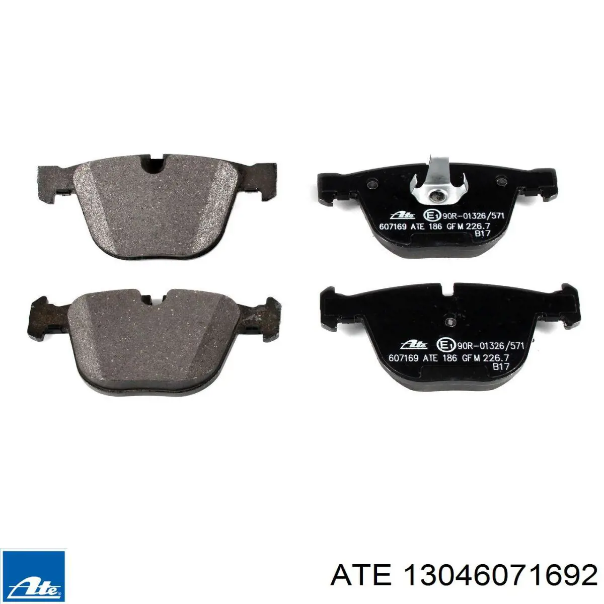 Sapatas do freio traseiras de disco ATE 13046071692 preço, a partir de 40,47 USD