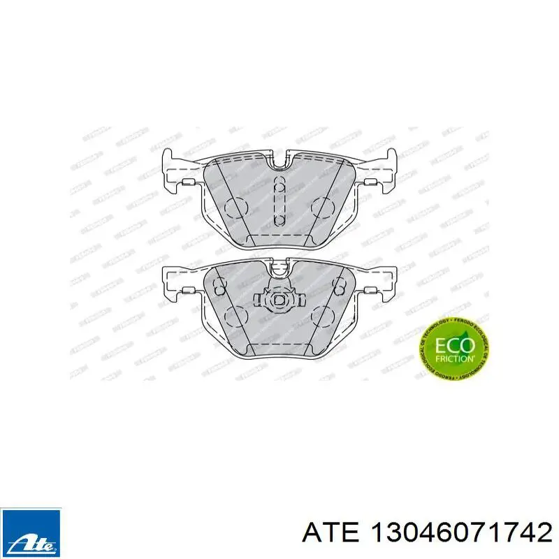Sapatas do freio traseiras de disco ATE 13046071742 preço, a partir de 38,07 USD