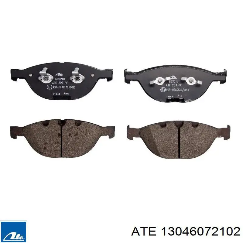 Sapatas do freio dianteiras de disco ATE 13046072102 preço, a partir de 55,29 USD