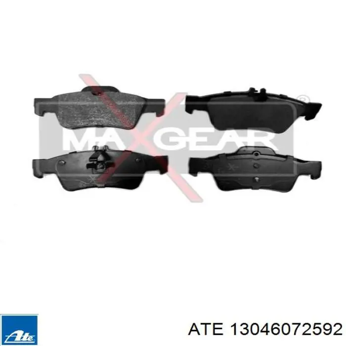 Sapatas do freio traseiras de disco ATE 13046072592 preço, a partir de 28,34 USD