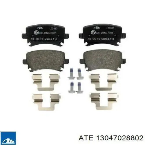 Sapatas do freio traseiras de disco ATE 13047028802 preço, a partir de 44,38 USD