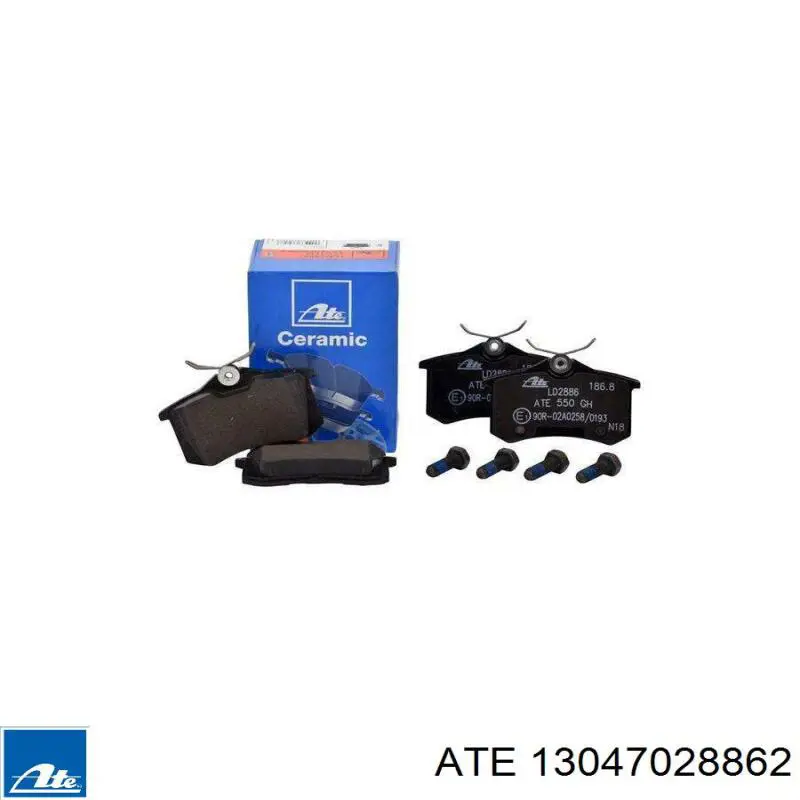 Compre 13047028862 ATE Sapatas do freio traseiras de disco