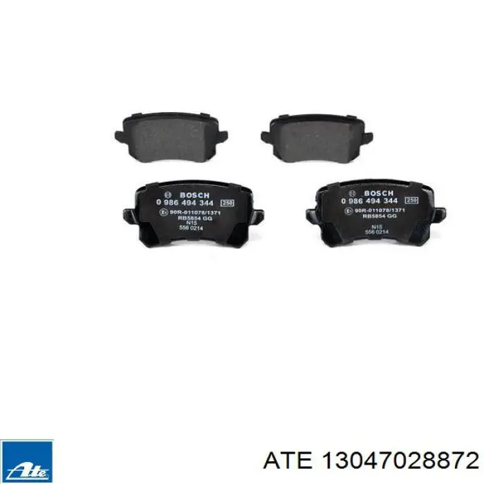 Sapatas do freio traseiras de disco ATE 13047028872 preço, a partir de 23,34 USD