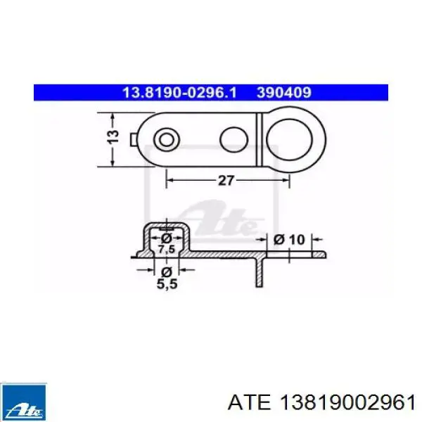 Kit de reparação de suporte do freio dianteiro Opel 543028 preço, a partir de 6,99 USD