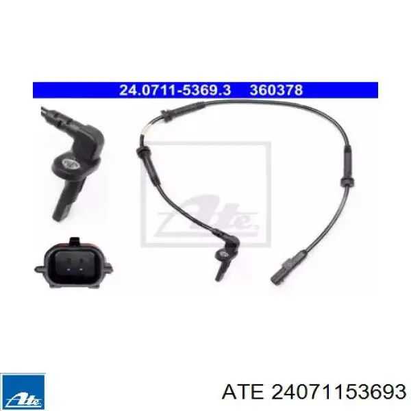 Sensor dianteiro de ABS ATE 24071153693 preço, a partir de 32,12 USD