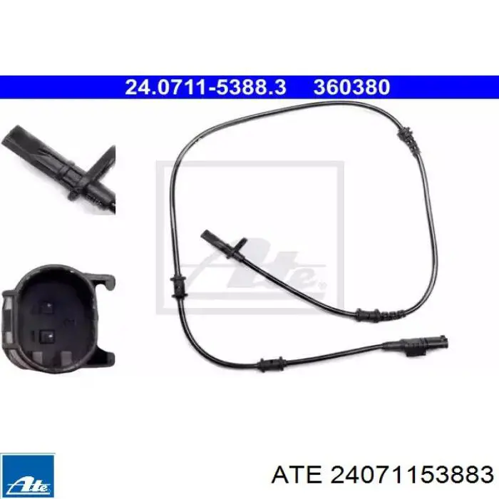 24071153883 ATE Sensor dianteiro de ABS