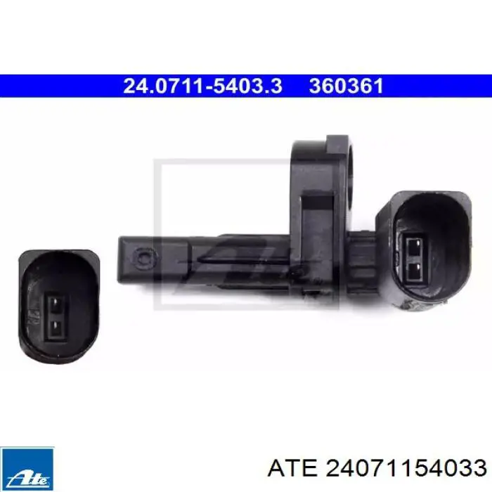 24071154033 ATE Sensor dianteiro de ABS
