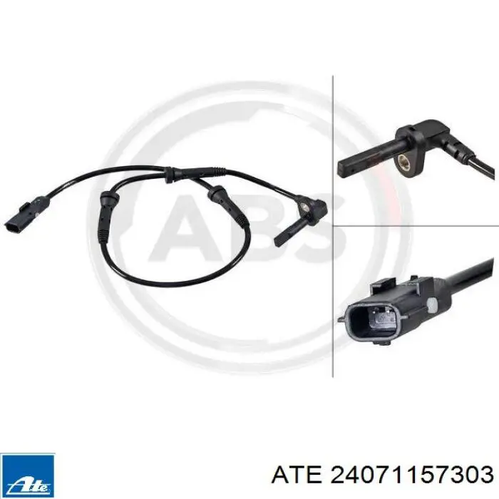 24071157303 ATE Sensor dianteiro de ABS