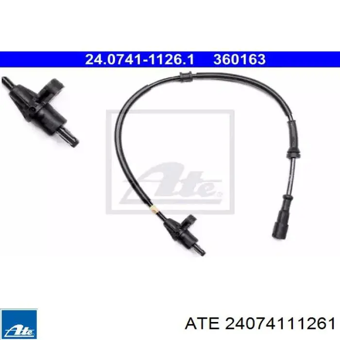 Sensor ABS traseiro direito MWSS163 Magneti Marelli