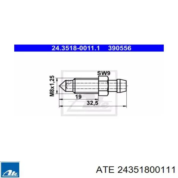 Tubo de ligação de bombeio de suporte do freio dianteiro ATE 24351800111 preço, a partir de 2,31 USD
