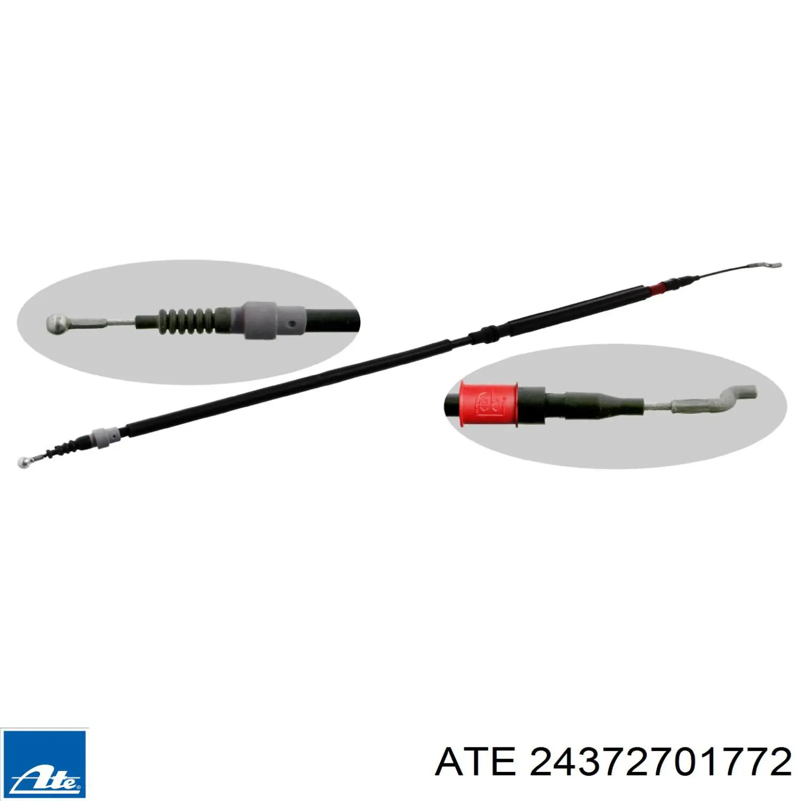 Compre 24372701772 ATE Cabo traseiro direito/esquerdo do freio de estacionamento