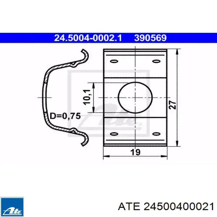 Compre 8200646065 Renault (RVI) Braçadeira de fixação do freio de mangueira