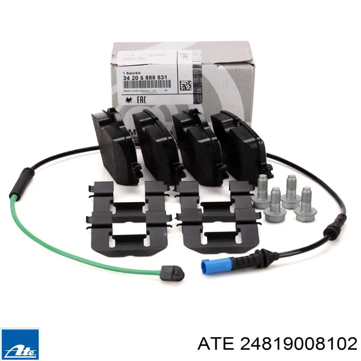 882157 Triclo Sensor traseiro direito de desgaste das sapatas do freio