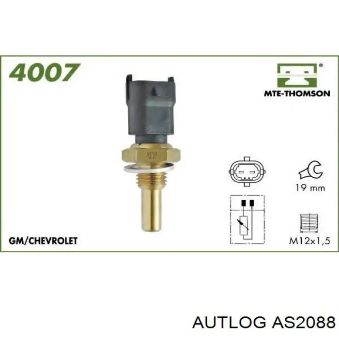 Compre AS2088 Autlog Sensor de temperatura do fluido de esfriamento
