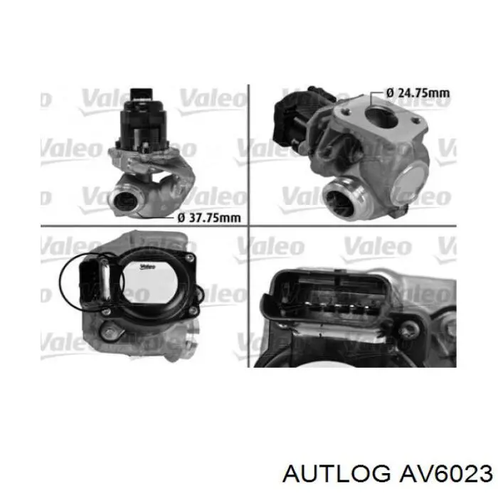 Compre AV6023 Autlog Válvula EGR de recirculação dos gases