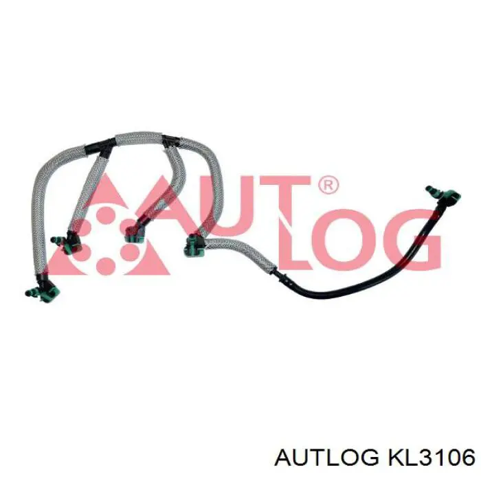 KL3106 Autlog Tubo de combustível, inverso desde os injetores