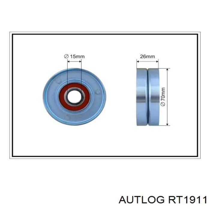 Rolo de reguladora de tensão da correia de transmissão Autlog RT1911 preço, a partir de 41,70 USD