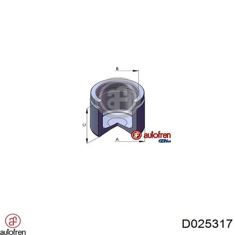 Compre D025317 Autofren Pistão de suporte do freio dianteiro
