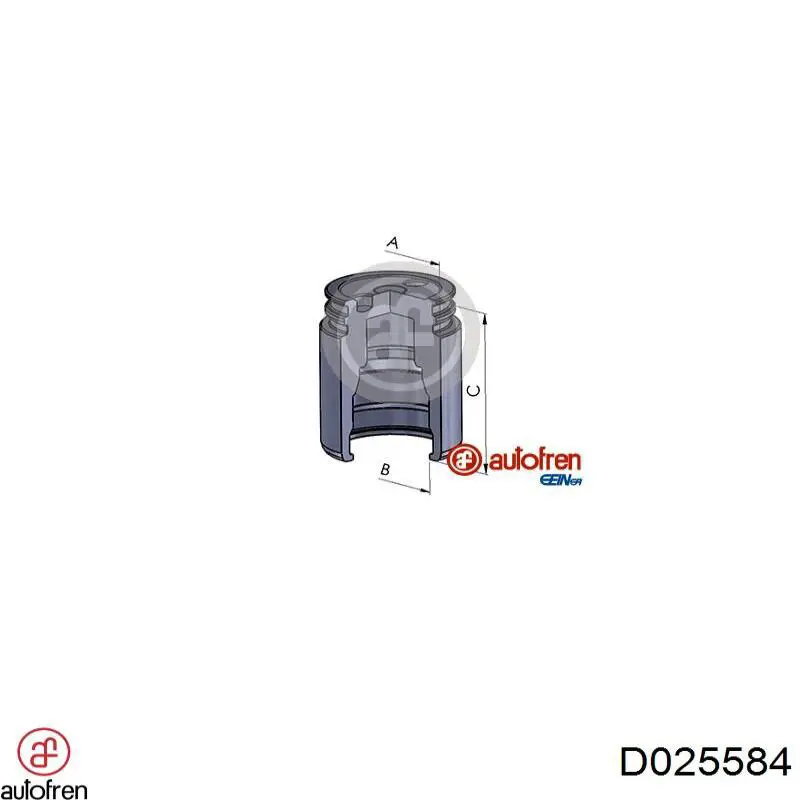 D025584 Autofren Pistão de suporte do freio traseiro