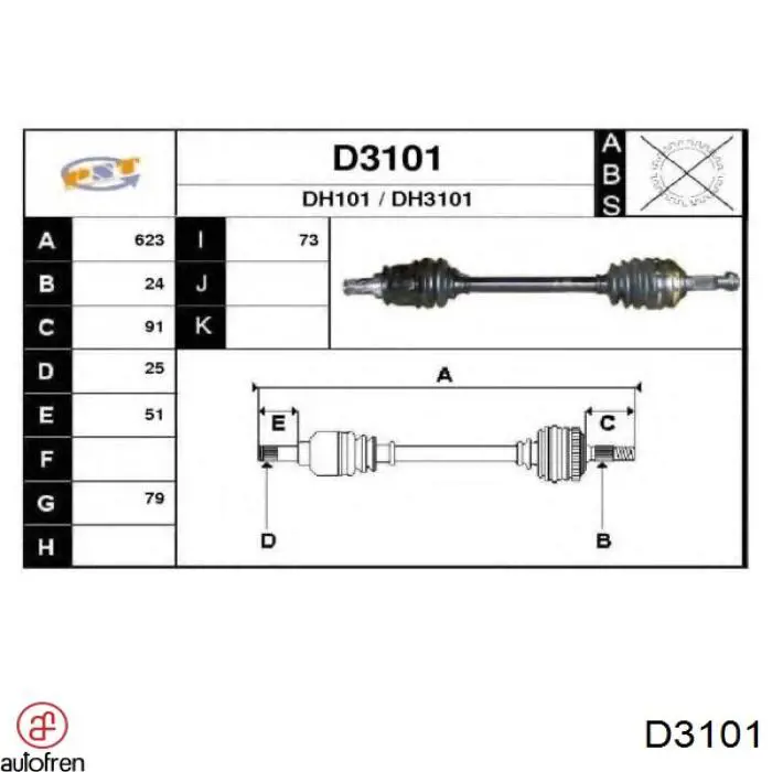 Compre D3101 Autofren Kit de reparação de cilindro do freio traseiro