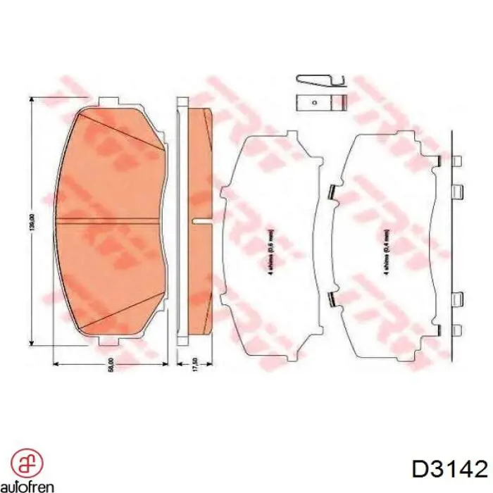 Compre D3142 Autofren Kit de reparação de cilindro do freio traseiro