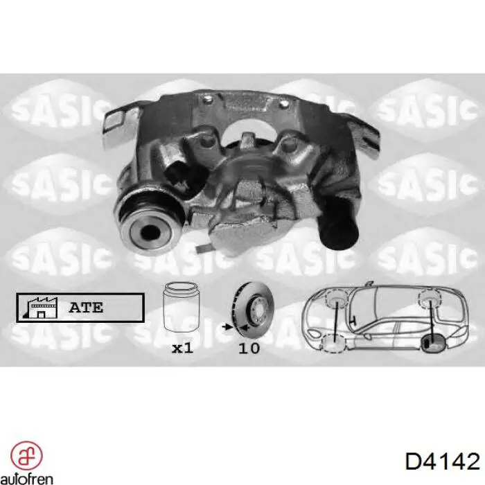 Compre D4142 Autofren Kit de reparação de suporte do freio traseiro