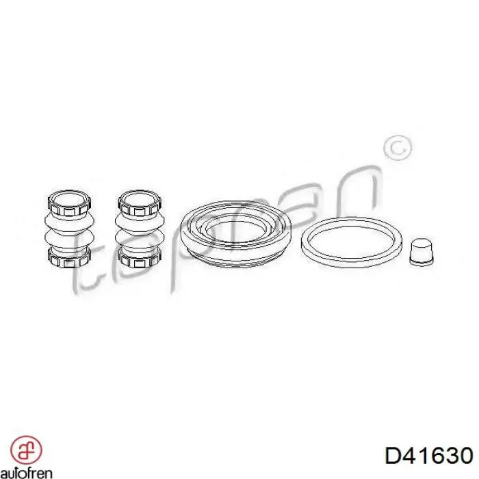 Compre D41630 Autofren Kit de reparação de suporte do freio traseiro