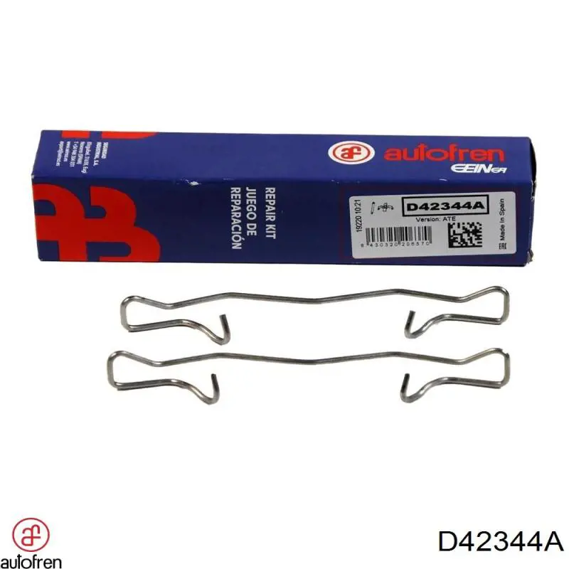 D42344A Autofren Kit de molas de fixação de sapatas de disco traseiras