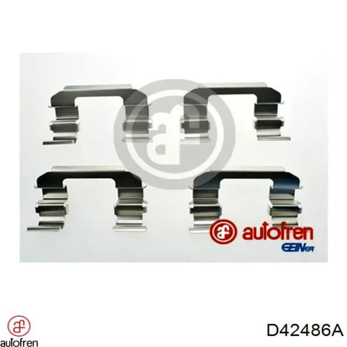 D42486A Autofren Kit de molas de fixação de sapatas de disco dianteiras