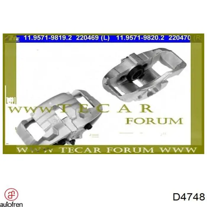 Compre D4748 Autofren Kit de reparação de suporte do freio dianteiro