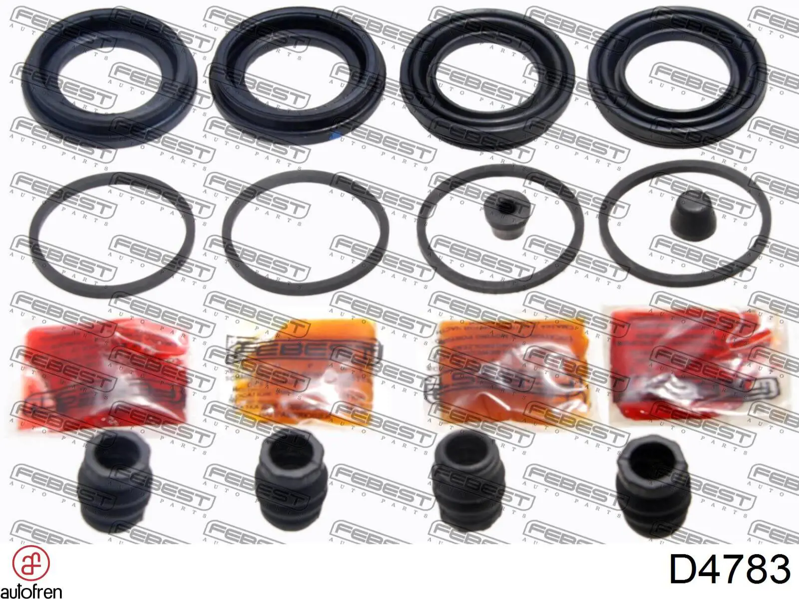 Compre D4783 Autofren Kit de reparação de suporte do freio dianteiro