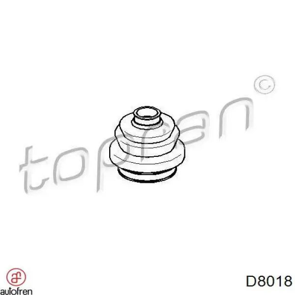 Bota de proteção interna de junta homocinética do semieixo dianteiro 304314 GKN-Spidan